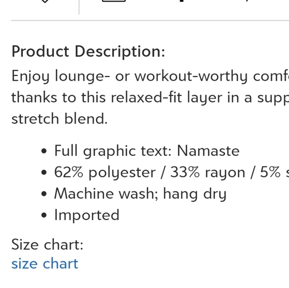 "Namaste " Gaiam Gray Heather ZipUp Hoodie - Picture 6 of 6